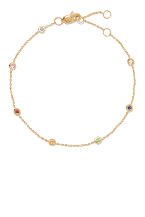 Skittle Multi-color Sapphire Bracelet